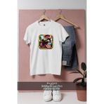 Oversize Jurassic Dino Water World Dinosaur Tasarımlı Unisex T-Shirt - Beyaz