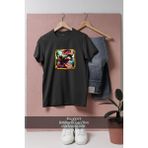 Oversize Jurassic Dino Water World Dinosaur Tasarımlı Unisex T-Shirt - Siyah - XL