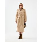 Oversize Kadın Kaban - M - L - Bej