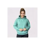 Oversize Kanguru Cepli Kapüşonlu Sweatshirt Turkuaz S