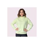 Oversize Kanguru Cepli Kapüşonlu Sweatshirt Uçuk Yeşil L