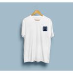Oversize Kayı Boyu Bayrağı Simgeli Unisex T-Shirt - Beyaz