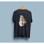 Oversize Kelebek Kanadı 2 Tasarım Unisex T-Shirt - Siyah - XL