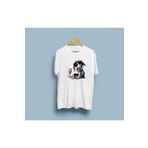 Oversize Köpek Gözlük ve Milkshake Tasarım unisex t-shirt