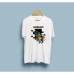 Oversize Minecraft tasarımlı unisex T-shirt