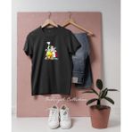 Oversize Obelix Getafix Asterix Potion Training Tasarımlı Unisex T-Shirt - Siyah