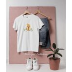 Oversize Para Dolu Çanta Us Dollar Tasarımlı Unisex T-Shirt - Beyaz