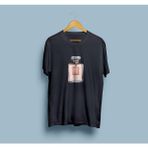 Oversize Parfüm Tasarım Unisex T-Shirt - Siyah