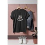 Oversize Rusya Hava Kuvvetleri Tasarımlı Unisex T-Shirt - Siyah