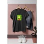 Oversize The Grinch Tasarımlı Unisex T-Shirt - Siyah