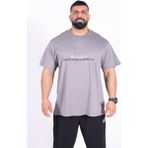 Oversize - Tshirt Inside You Erkek Rahat Kalıp Sporcu Tişört - Fitness & Spor Giyim - %100 Pamuklu Kumaş - 3XL - Gri
