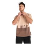 Oversize tşört düz yaka%100 pamuk (KAHVE KREM BE UNİQO, M)