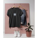 Oversize Türk Hava Kuvvetleri Logosu Tasarımlı Unisex T-Shirt - XL - Siyah