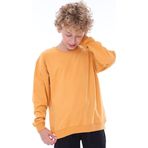 Oversize Unisex Basic Düz Turuncu Renk %100 Pamuk Sweatshirt (2-11 Yaş)