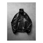 Oversize Vintage Bomber Deri Ceket