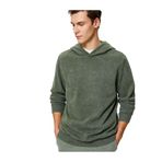 Oversize Yıkamalı Sweat Kapşonlu Dikiş Detaylı
