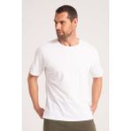 Oversize Yuvarlak Yaka Beyaz Erkek Tişört, %100 Pamuk Kumaş Tshirt Etekte Kurukafa - XL