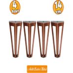 Ovit Metal Antik Bakır 14CM Mobilya Koltuk Kanepe Konsol Tv Ünitesi Yükseltici Ayağı Ayakları 4 Adet