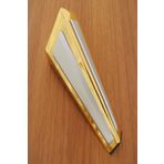 Ovit Metal Lükens Ayak Altın-Mat Krom 14 Cm