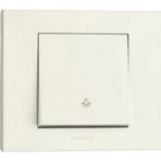 Ovivo Grano Beyaz Light Anahtar Çerçeveli