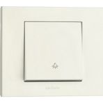 Ovivo Grano Beyaz Light Anahtar+Çerçeve