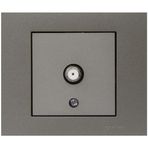 Ovivo Grano Füme Renk Çerçeve Dahil 1 Adet F Tip Uydu Konnektör