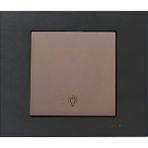 Ovivo Grano Metalik Light Anahtar Mocha + Siyah Çerçeve