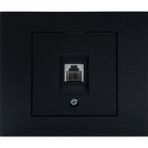 Ovivo Grano Siyah Renk Çerçeve Dahil 1 Adet Numeris Telefon Prizi