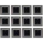 Ovivo Quantum Bakır Renk 12'li Paket Çerçeve Dahil Topraklı Priz