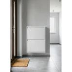 Ovrol İkili 2'Li Metal Ayakkabılık Premium Beyaz