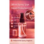 Owersea 12 Adet Boş Şişe 50 mL Spreyli Kolonya Şişesi Doldurulabilir Cep Plastik Parfüm Şişesi 50 ml