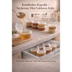 Owersea 5 Adet Sızdırmaz 120 ml Mini Saklama Kabı Sosluk Buzluk Kabı, Et Suyu, Kemik Suyu, Sos Kabı