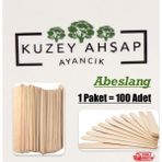 Owersea Aremed Beybi Abeslang Tahta Dil Çubuğu 100 Adet Ağda Spatulası Hijyenik Üretim Kalitesi