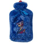Owl and City Pelüş Sıcak Su Torbası, Saks Mavisi, 2 Litre, Çıkarılabilir ve Yıkanabilir Kılıf, Ponpon Aksesuarlı, 20 x 35 cm