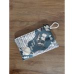 Owl Bag Aesthetik Kelebek Nota Kolaj Desenli Tasarım Bez Kalemlik-Cüzdan