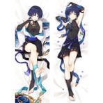Owl Bag Anime Genshin Impact - Wanderer Desenli Çift Yön Baskılı Sarılma Yastığı Kılıfı - 48 x 140 cm - Renkli