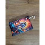 Owl Bag Astronot Desenli Tasarım Bez Kalemlik-Cüzdan