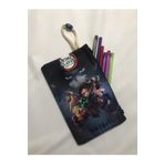 Owl Bag Demon Slayer Desenli Tasarım Bez Kalemlik - Cüzdan