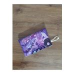 Owl Bag Fairycore Aesthetic - Are You Lost Mor Renk Desenli Tasarım Bez Kalemlik-Cüzdan