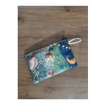 Owl Bag Fairycore Gece Sihirli Manta Kedi ve Ay Desenli Tasarım Bez Kalemlik-Cüzdan