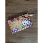 Owl Bag Hello Kity - Etnik Motif Desenli Tasarım Bez Kalemlik-Cüzdan