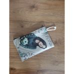 Owl Bag Kpop-Twice - Mina Yeşil Desenli Tasarım Bez Kalemlik-Cüzdan