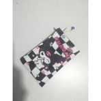 Owl Bag Kuromi Damalı Desenli Tasarım Bez Kalemlik-Cüzdan