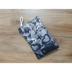 Owl Bag Kuromi Gothic Siyah Aesthetic Desenli Tasarım Bez Kalemlik-Cüzdan - 1 Parça