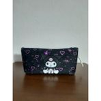Owl Bag Kuromi Uçuşan Kalpler Desenli Tasarım Kalemlik - Makyaj Çantası