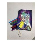 Owl Bag Rick And Morty Desenli Tasarım Bez Kalemlik-Cüzdan