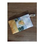 Owl Bag Van Gogh Sanat - 50 Cents Pul Desenli Tasarım Bez Kalemlik-Cüzdan