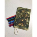Owl Bag Yüzük Efendi Desenli Tasarım Bez Kalemlik - Cüzdan