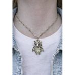 Owl Charm – Baykuş Figürlü Unisex Kolye (60 Cm Zincir)