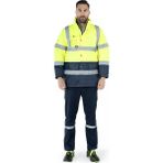OWL İş Kabanı Çift Renkli Reflektörlü Hi - Vis - Sarı - Lacivert